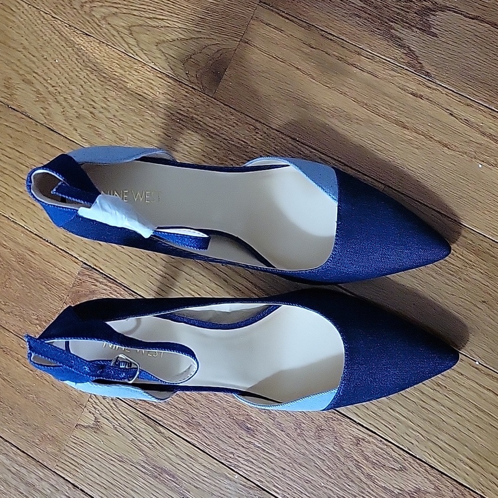 Nine west denim heels
